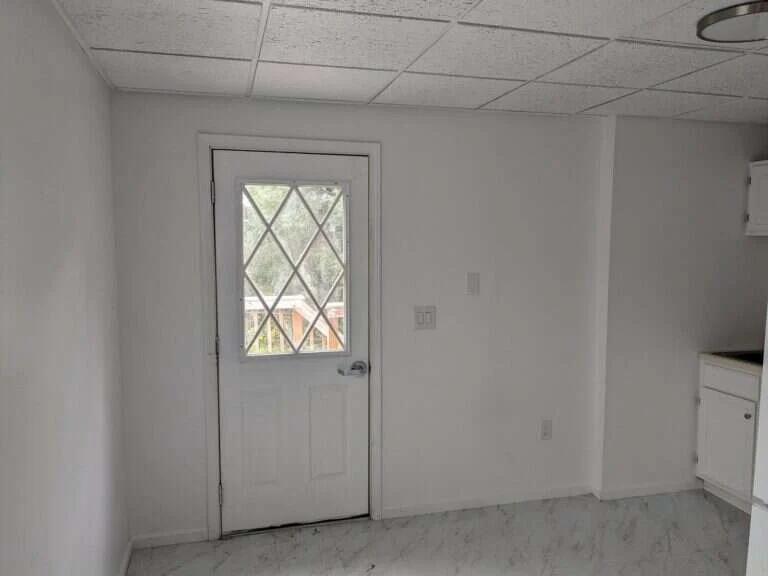 Kitchen and back door, 225 Baltimore St Apt 2, Cumberland MD